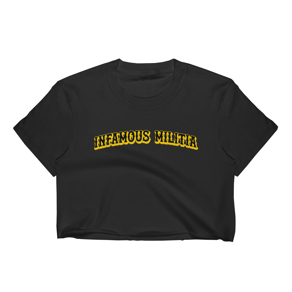 INFAMOUS MILITIA™Baseball crop top