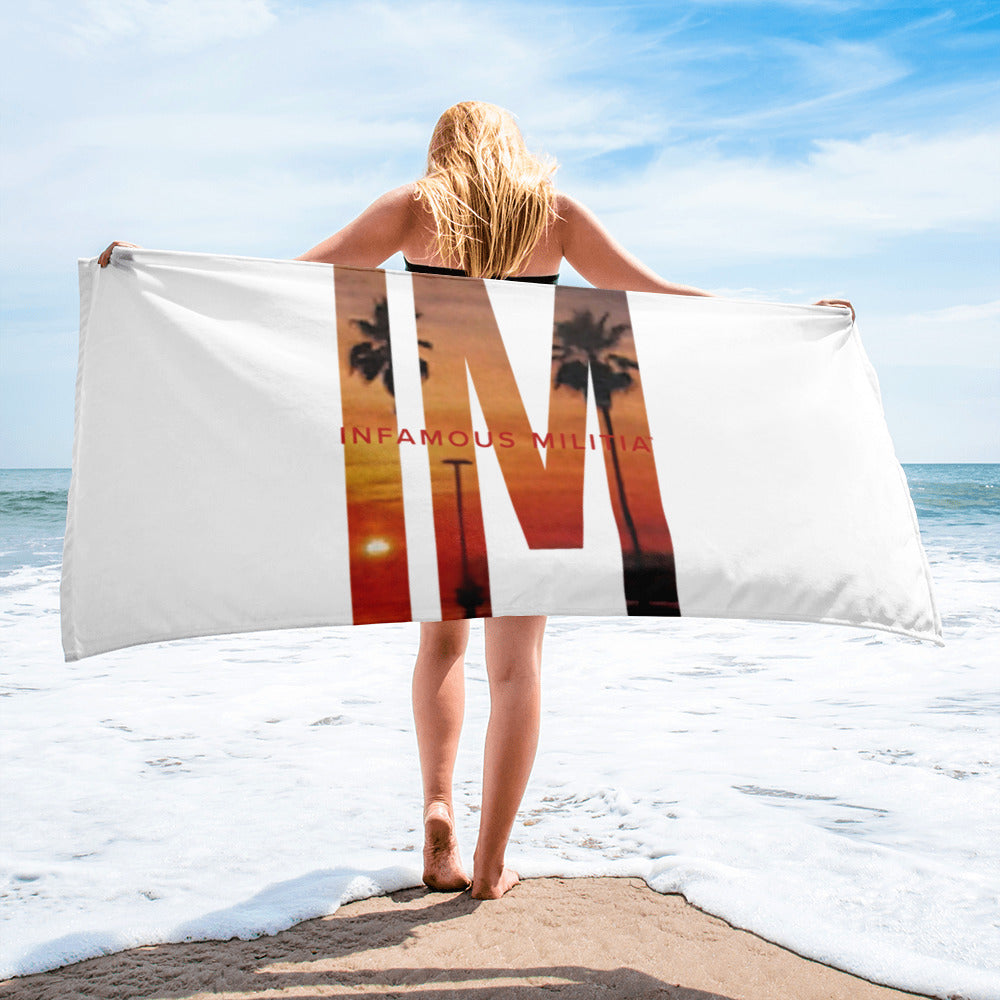 INFAMOUS MILITIA™Beach towel