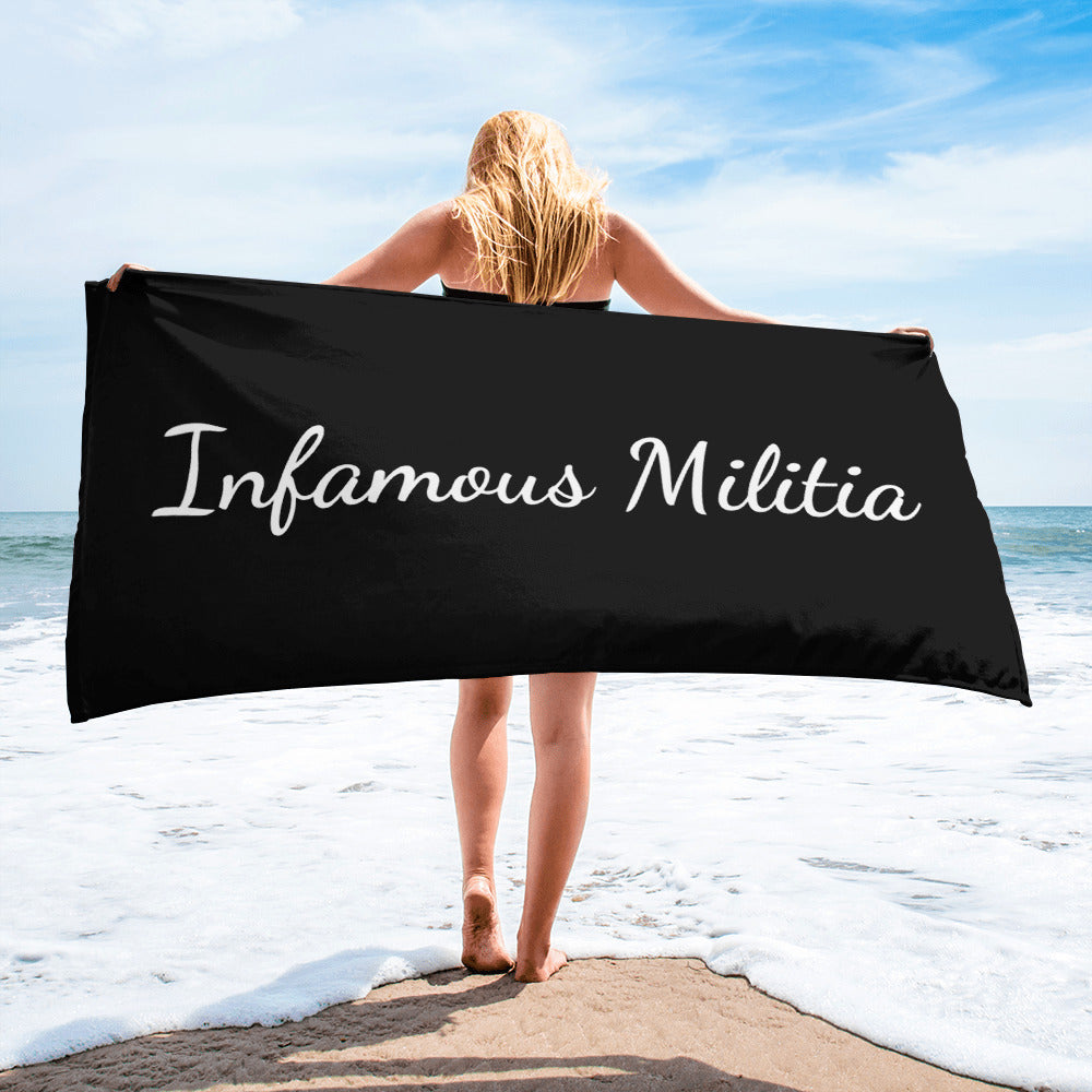 INFAMOUS MILITIA™Beach towel