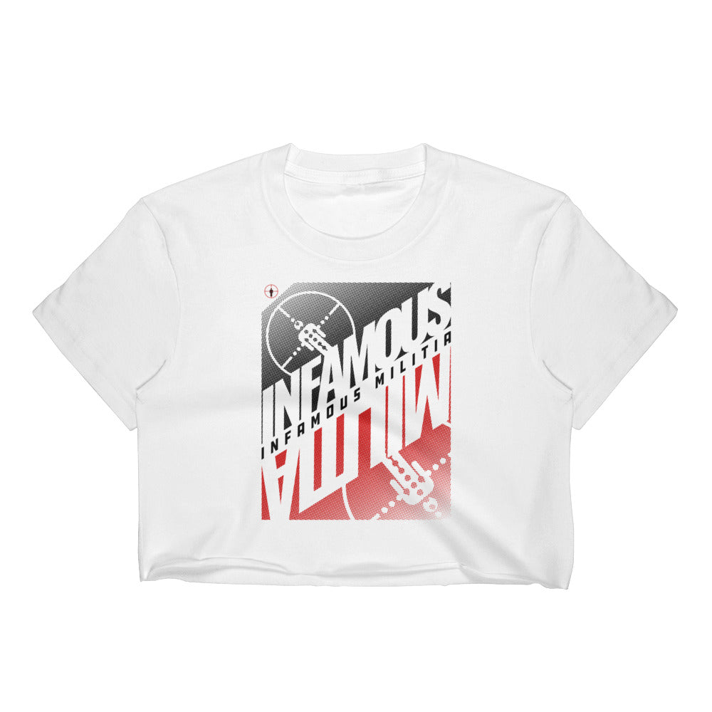 INFAMOUS MILITIA™Mirror crop top