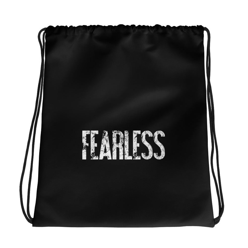 Fearless drawstring bag