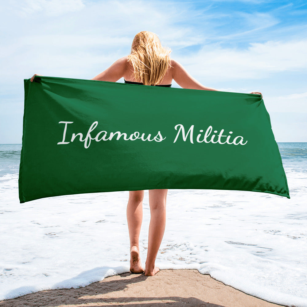 INFAMOUS MILITIA™ Beach towel
