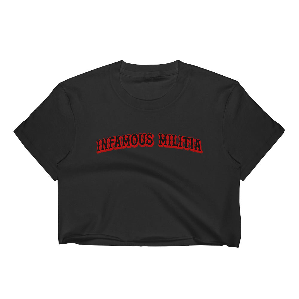 INFAMOUS MILITIA™Baseball crop top