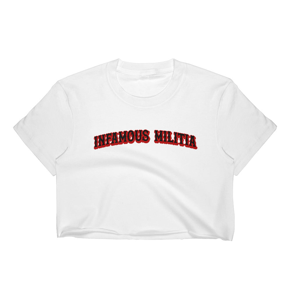 INFAMOUS MILITIA™Baseball crop top
