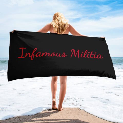 INFAMOUS MILITIA™Beach towel