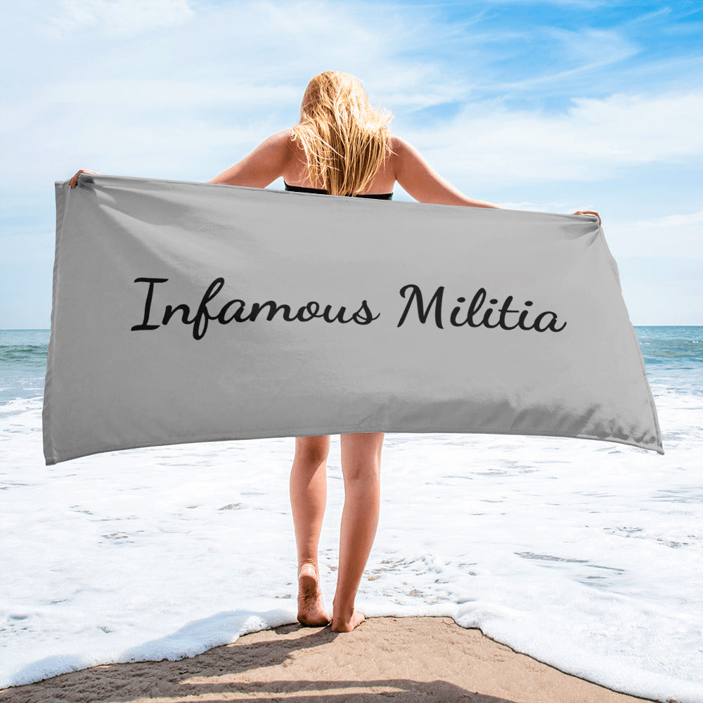 INFAMOUS MILITIA™Beach towel