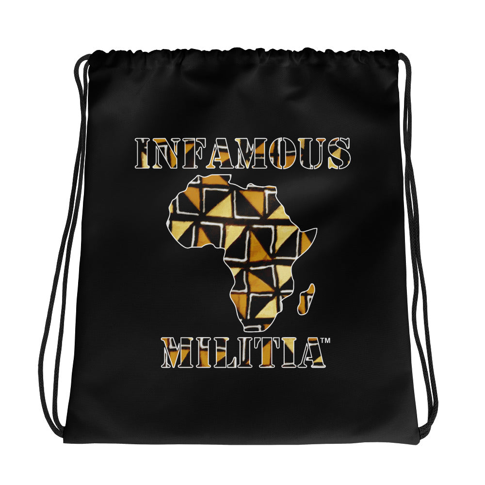 Africa Drawstring bag