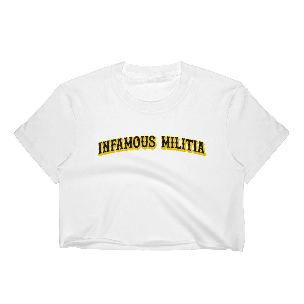 INFAMOUS MILITIA™Baseball crop top