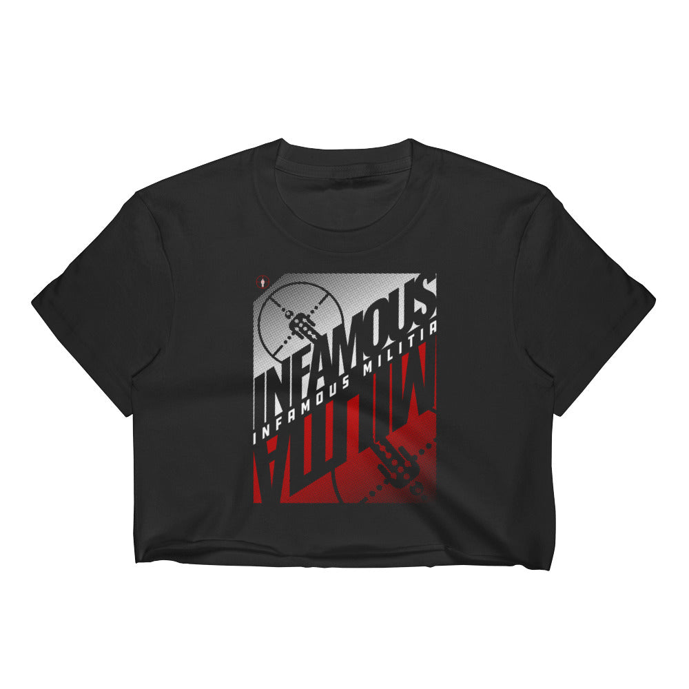 INFAMOUS MILITIA™Mirror crop top