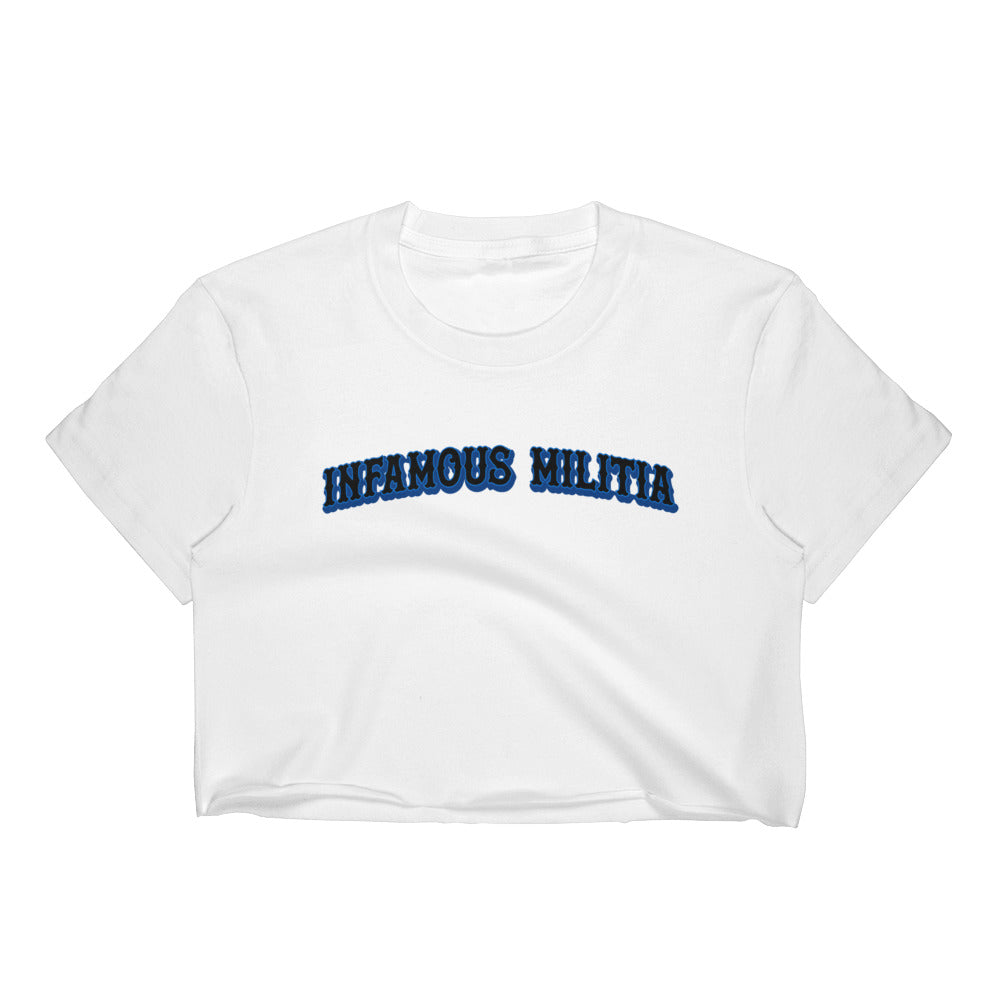 INFAMOUS MILITIA™Baseball crop top