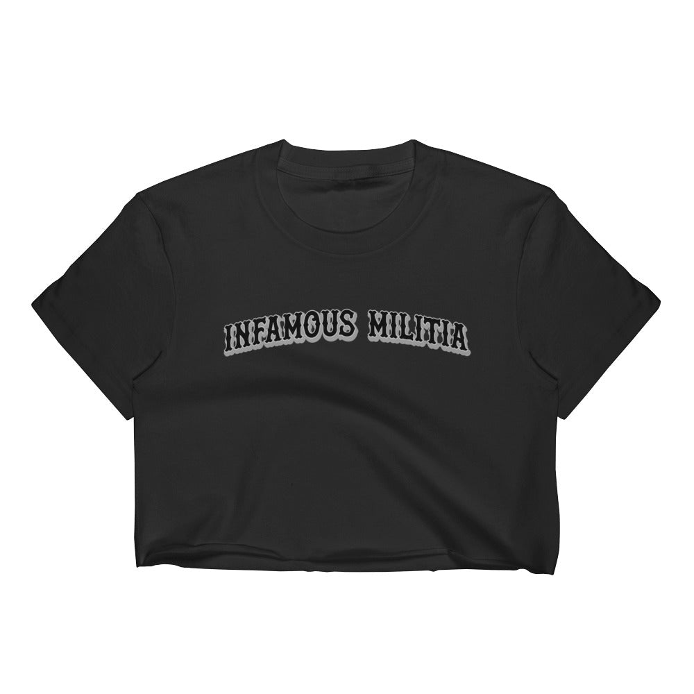 INFAMOUS MILITIA™Baseball crop top