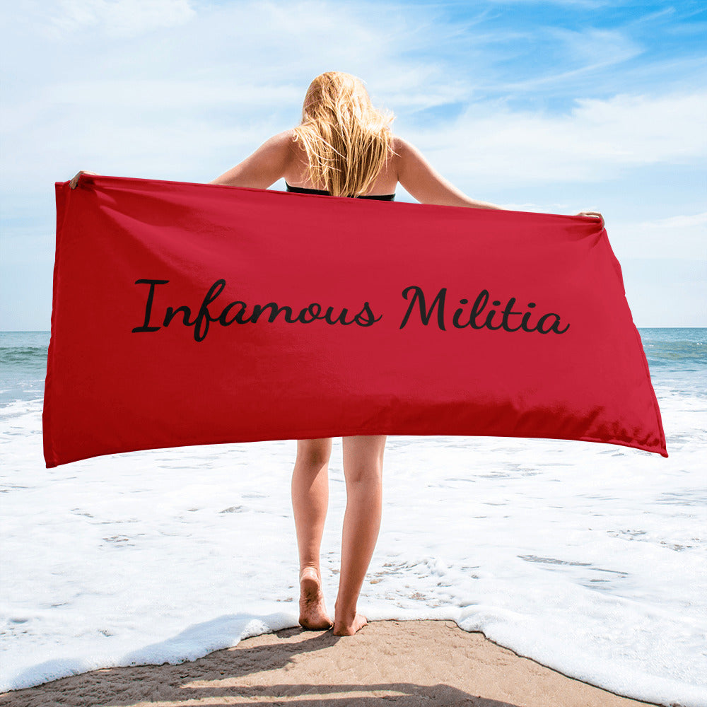 INFAMOUS MILITIA™ Beach towel