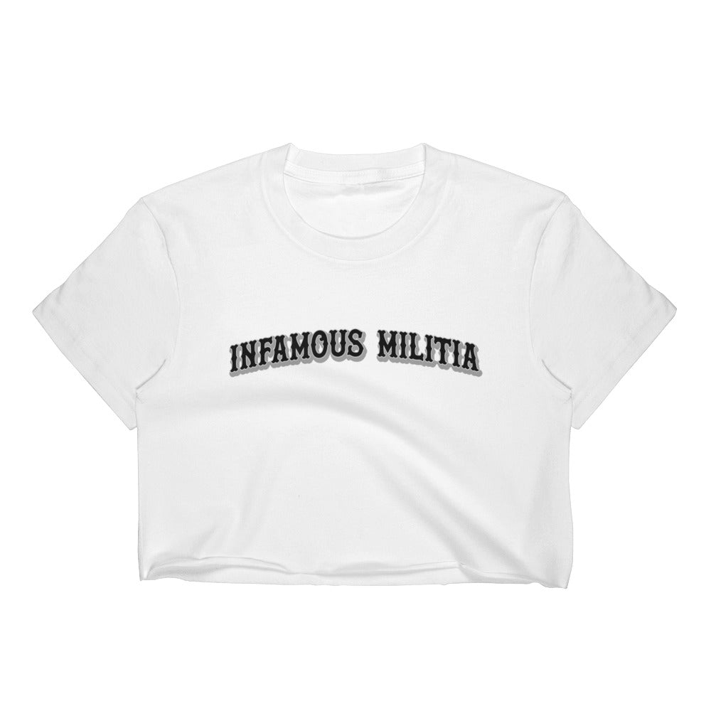 INFAMOUS MILITIA™Baseball crop top
