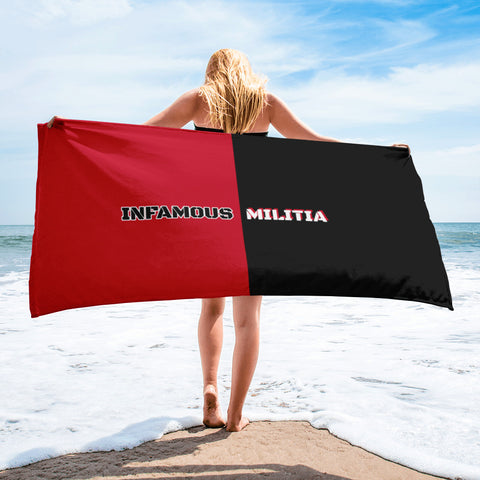 INFAMOUS MILITIA™Beach towel