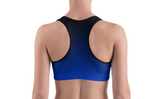 INFAMOUS MILITIA™Ombre blue sports bra