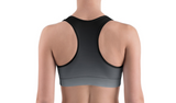 INFAMOUS MILITIA™Ombre silver sports bra