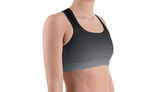 INFAMOUS MILITIA™Ombre silver sports bra