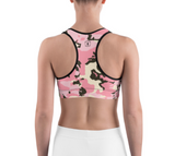 INFAMOUS MILITIA™Pink camo sports bra