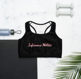 INFAMOUS MILITIA™ Trademark sports bra