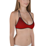 INFAMOUS MILITIA™Ombre red bikini top