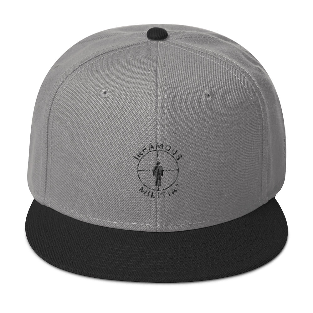 INFAMOUS MILITIA™ Gray Snapback Hat