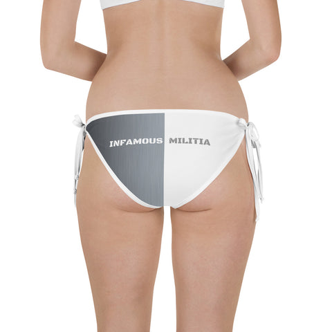 INFAMOUS MILITIA™ Sleek Silver bikini bottom