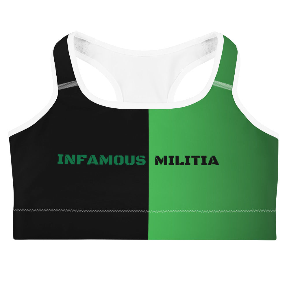 INFAMOUS MILITIA™ Go Green sports bra