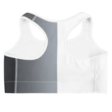 INFAMOUS MILITIA™ Sleek Silver sports bra