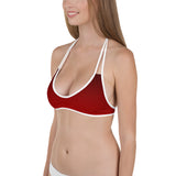 INFAMOUS MILITIA™Ombre red bikini top