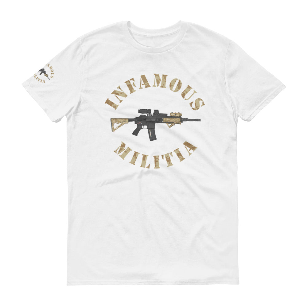 INFAMOUS MILITIA™HK Marine Camo Rifle t-shirt