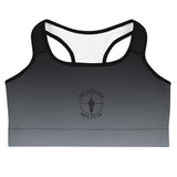 Ombre silver sports bra 