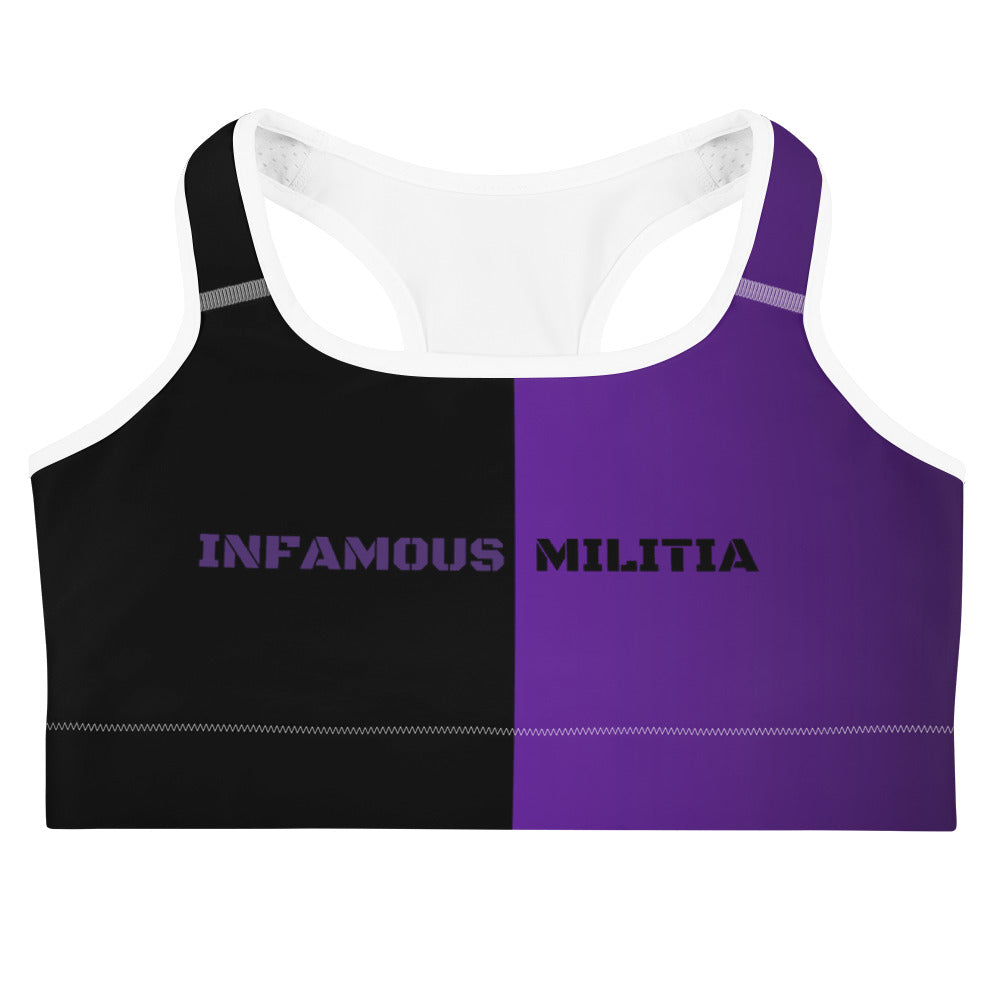 INFAMOUS MILITIA™ Amethyst sports bra