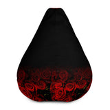 INFAMOUS MILITIA™Red Rose bean bag chair w/ filling