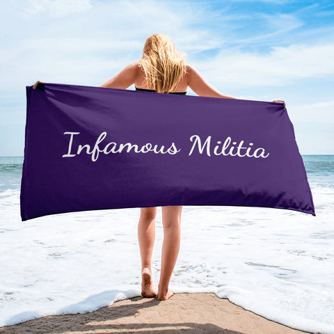 INFAMOUS MILITIA™Beach towel