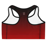 INFAMOUS MILITIA™Ombre red sports bra