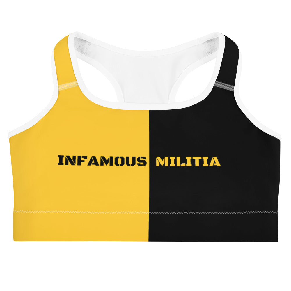 INFAMOUS MILITIA™Gold Mine sports bra