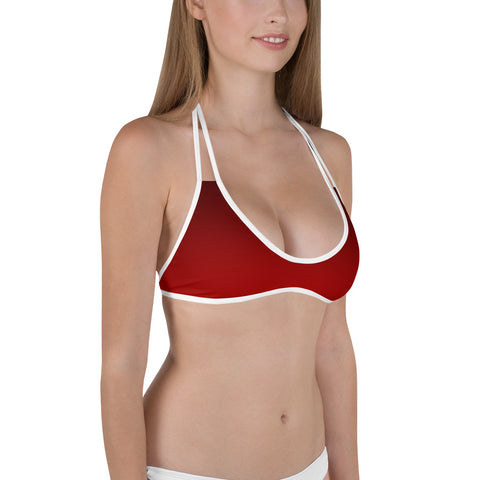 INFAMOUS MILITIA™Ombre red bikini top